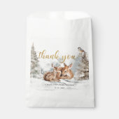 ベビー外は冷たいベビーシャワーサンキューカード フェイバーバッグ (正面)