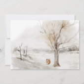 ベビー外は冷たいベビーシャワーサンキューカード 招待状 (裏面)