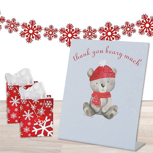 ベビー外は冷たいベビーシャワーテーブルの看板 台座サイン