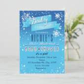 ベビー外は冷たいベビーシャワー招待状 招待状 (スタンド正面)