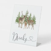 ベビー外は冷たいベビーシャワー飲料 台座サイン (正面)