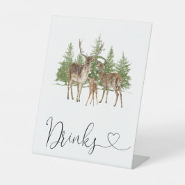 ベビー外は冷たいベビーシャワー飲料 台座サイン