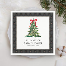 ベビー外は冷たいレッドボウ赤ちゃんシャワー