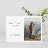 ベビー外は冷たい初めてのクリスマスが登場 シーズンカード (スタンド正面)