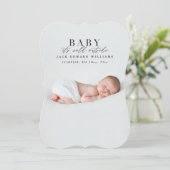 ベビー外は冷たい初めてのクリスマス写真 シーズンカード (スタンド正面)