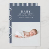 ベビー外は冷たい初めてのクリスマス写真 シーズンカード (正面/裏面)