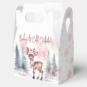 ベビー外は冷たい女の子のベビー鹿の赤ちゃんシャワー フェイバーボックス (オープン)