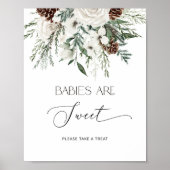 ベビー外は冷たい常緑ベビーは甘い ポスター (正面)