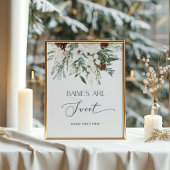 ベビー外は冷たい常緑ベビーは甘い ポスター