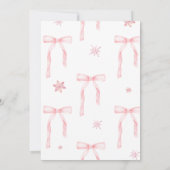 ベビー外は冷たい招待状、ベビーシャワー 招待状 (裏面)