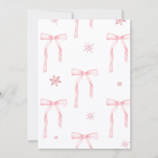 ベビー外は冷たい招待状、ベビーシャワー 招待状 (裏面)