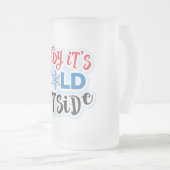 ベビー外は冷たい曇りガラスのマグカップ フロストグラスビールジョッキ (正面右)