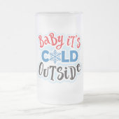 ベビー外は冷たい曇りガラスのマグカップ フロストグラスビールジョッキ (中央)