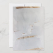 ベビー外は冷たい森の外の車で赤ちゃんシャワー 招待状 (裏面)