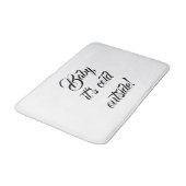 ベビー外は冷たい白カスタムいおもしろい可愛 バスマット (アングル)