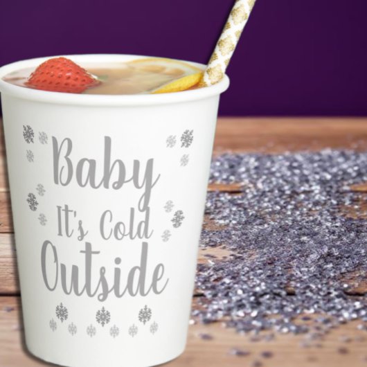 ベビー外は冷たい紙カップ 紙コップ