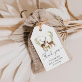 ベビー外は冷たい赤ちゃんシャワーありがとう ギフトタグ