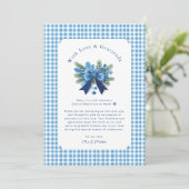 ベビー外は冷たい赤ちゃんシャワーありがとう サンキューカード (スタンド正面)