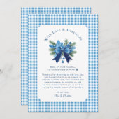 ベビー外は冷たい赤ちゃんシャワーありがとう サンキューカード (正面/裏面)