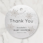 ベビー外は冷たい赤ちゃんシャワーありがとう フェイバータグ (裏面)