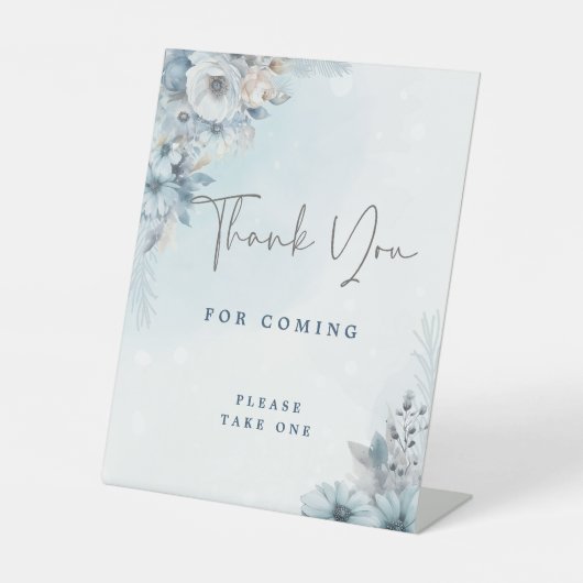 ベビー外は冷たい赤ちゃんシャワーありがとう 台座サイン (正面)