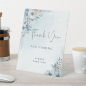 ベビー外は冷たい赤ちゃんシャワーありがとう 台座サイン (インサイチュ)