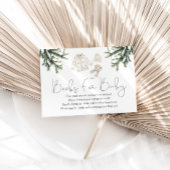 ベビー外は冷たい赤ちゃんシャワーベビー本 エンクロージャーカード