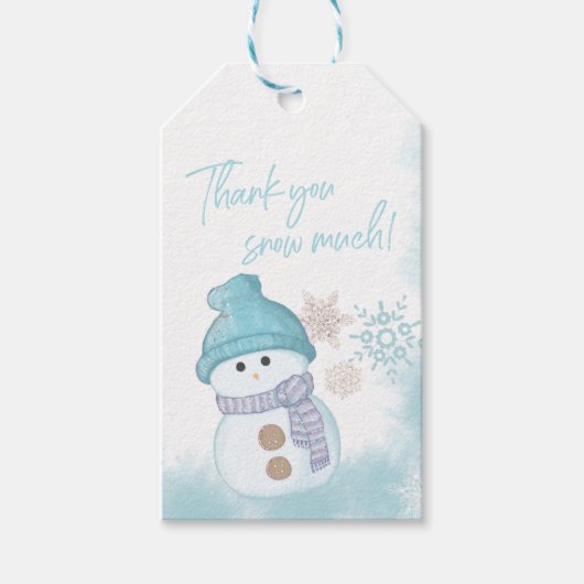 ベビー外は冷たい赤ちゃんシャワーメッセージカード ギフトタグ (正面)