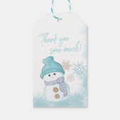 ベビー外は冷たい赤ちゃんシャワーメッセージカード ギフトタグ (裏面)