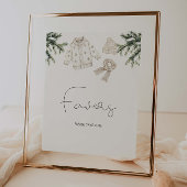 ベビー外は冷たい赤ちゃんシャワー好き ポスター