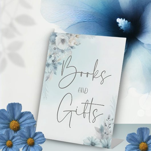 ベビー外は冷たい赤ちゃんシャワー本とギフト 台座サイン