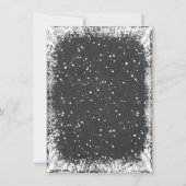 ベビー外は冷たい雪だるまベビースシャワー 招待状 (裏面)