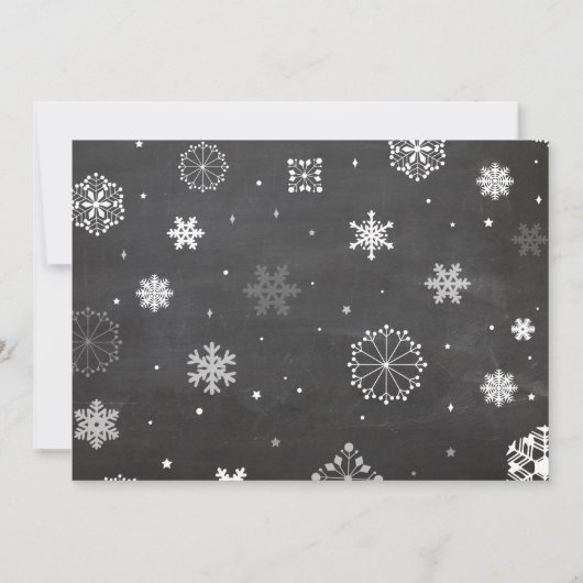 ベビー外は冷たい黄色の赤ちゃんシャワー招待状 招待状 (裏面)