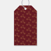 ベビー外は冷たい黄金の雪片 ギフトタグ (裏面)