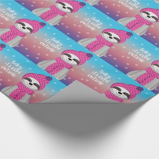 ベビー外は冷たい ラッピングペーパー (角)
