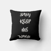 *ベビー外は冷たい*&*私は暖保かい*枕 クッション (裏面)