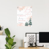 ベビー外は冷たい、赤ちゃんシャワー歓迎ポスター ポスター (ホームオフィス)