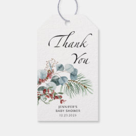 ベビー外は冷たくエバーグリーン感謝していギフトの外 ギフトタグ