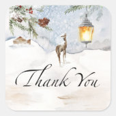 ベビー外は冷たく感謝していす スクエアシール (正面)