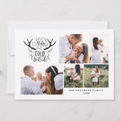 ベビー外は寒いがクリスマス休暇 シーズンカード (正面)