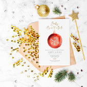 ベビー外は寒いオーナメント冬のベビーシャワー 招待状