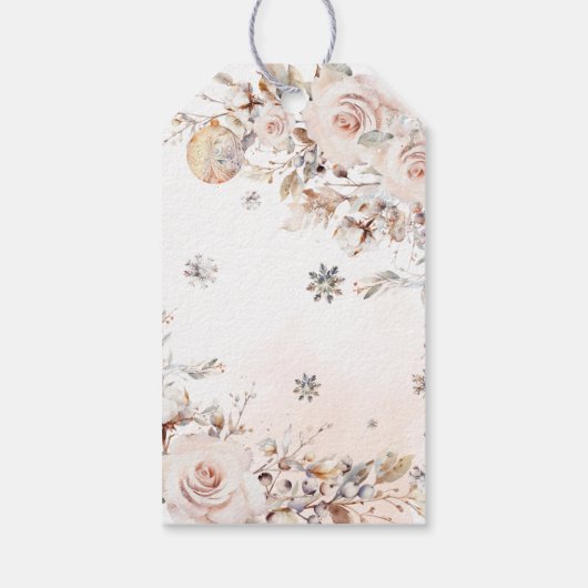 ベビー外は寒いクマの赤ちゃんシャワーありがとう ギフトタグ (裏面)