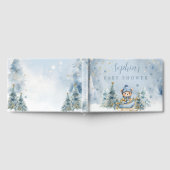 ベビー外は寒いクマ赤ちゃんシャワー ゲストブック (全面)