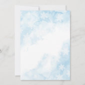 ベビー外は寒いクマ赤ちゃんシャワー 招待状 (裏面)