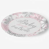 ベビー外は寒いスノーフレーク赤ちゃんシャワー ペーパープレート (アングル)