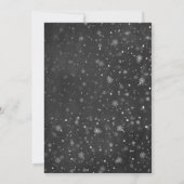 ベビー外は寒いスノーフレーク赤ちゃんシャワー 招待状 (裏面)