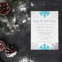 ベビー外は寒いスノーフレーク赤ちゃんシャワー