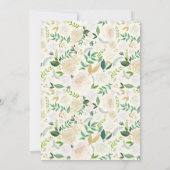 ベビー外は寒いフローラ冬のベビーシャワー 招待状 (裏面)