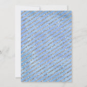 ベビー外は寒いブルーベビーシャワーの招待 招待状 (裏面)