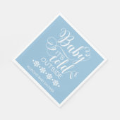 ベビー外は寒いベビシャワーナプキン スタンダードランチョンナプキン (角)